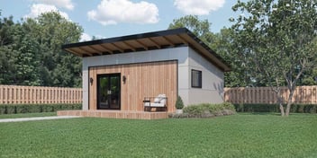 Image of an accessory dwelling unit on a single-family home lot in Atlanta, Georgia. 